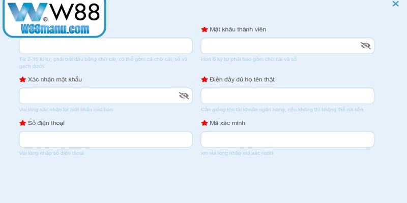 Điền đầy đủ và chính xác hồ sơ đăng ký để lưu trữ thông tin