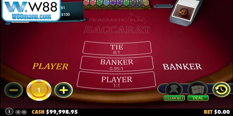 Người mới nhập môn nên bắt đầu với mức cược Baccarat W88 nhỏ nhất