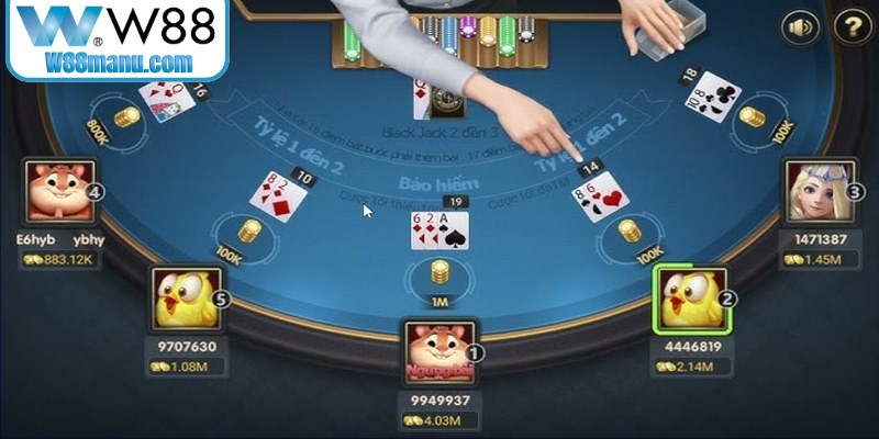 Tình huống đặc biệt lưu ý khi chơi Xì Dách đem lại thắng lớn tại casino W88